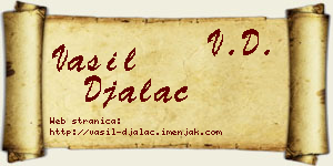 Vasil Đalac vizit kartica